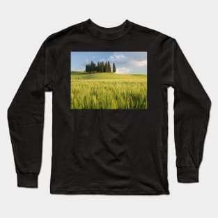 Group of cypress trees in Tuscan landscape Long Sleeve T-Shirt
